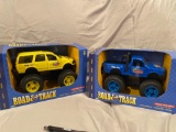 Road and track die cast monster trucks