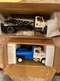 (2) play force toy trucks