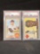 1955 Topps Jackie Robinson PSA Graded 1 1968 Topps Mickey Mantle PSA Graded 1