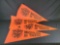 4 early Massillon Tigers High School 36 inch pennants Ohio