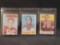 Lou Groza Leroy Kelly Gary Collins signed autographed vintage cards Cleveland Browns