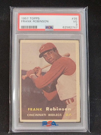 1957 Topps Frank Robinson RC Rookie Card 35 PSA Graded 3 VG