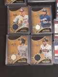 10 MLB Baseball Memorabilia cards Freddie Freeman Nolan Arenado Tejada