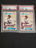2 Lawrence Taylor 1982 Topps Football Rookie Cards PSA 7 s