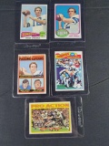 Roger Staubach Topps Football cards 1972 RCs to 1977