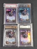 4 Brian Reynolds 1st Bowman Chrome RC Autos Grades 9 to 10