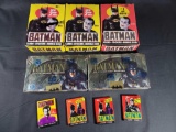 Batman Unopened Wax Boxes 3 Topps The Movie 2 sealed Sky Box