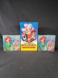 2 The Little Mermaid wax boxes An American Tail Fievel Goes West