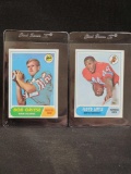1968 Topps Football Bob Griese and Floyd Little RCs Rookie Cards