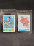 1968 Topps Football HOFer Bob Griese and Floyd Little RCs Rookie Cards