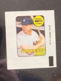 1969 Topps Baseball Decals Mickey Mantle plus other HOFer cards more