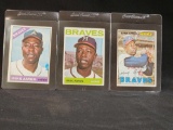 1964 1966 1967 Topps Baseball Hank Aaron cards