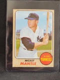 1968 Topps Baseball Mickey Mantle card New York Yankees NICE