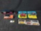 Assortment of Car Toys - Batman, Indy 500, Harley Davidson, Ferrari, & 6 N Scale Train Cars