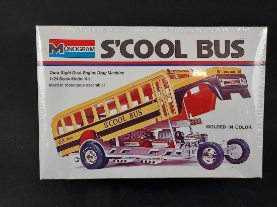 Monogram Sealed S'cool Bus Model Car Kit