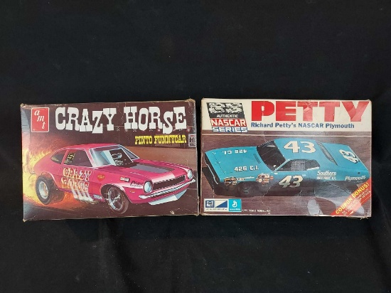 AMT Crazy Horse Pinto & MPC Richard Petty NASCAR Plymouth
