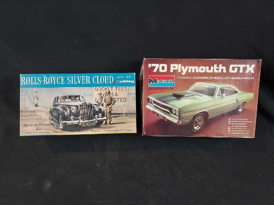 Hubley Rolls-Royce Silver Cloud & Monogram 1970 Plymouth GTX