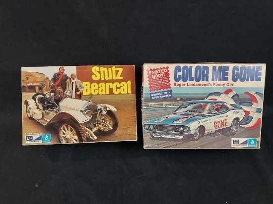 2 Model Car Kits - MPC Strutz Bearcat & Roger Lindamood Color Me Gone