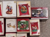 Assortment of Disney Hallmark, Enesco, & Artist Collection Ornaments