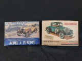 Hubley Model A Phaeton & 1932 Chevrolet Coupe Metal Model Car Kits