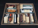 2 Boxes of HO Scale Athearn Train Cars