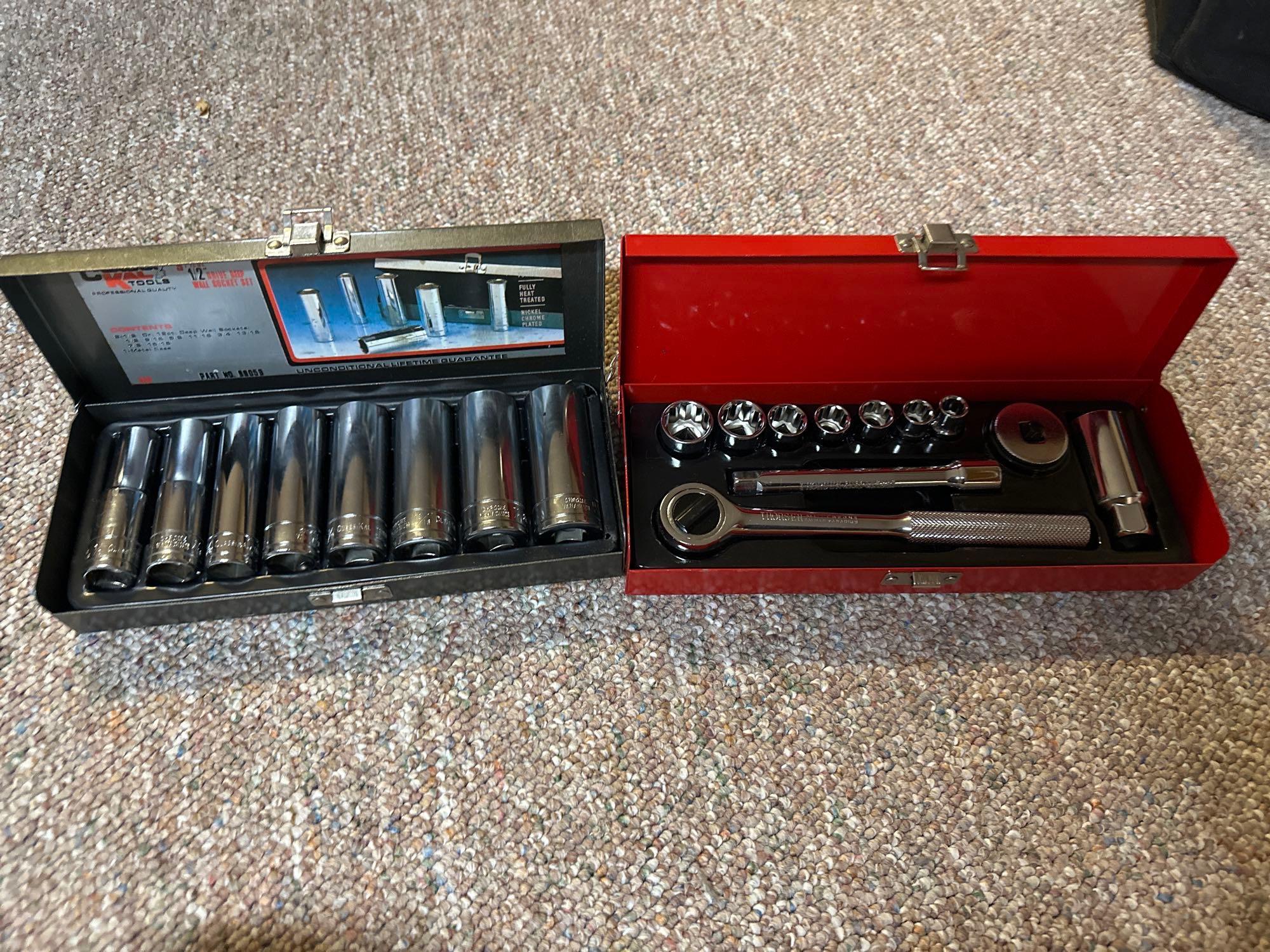 Half inch deep well socket set ? Thorson metric Proxibid