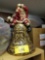 Santa on bell statue