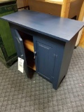 Blue kitchen cabinet