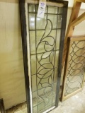 Leaded glass window, 16 x 56