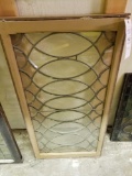 Leaded glass window, 20 x 40