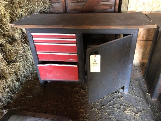 Craftsman work bench with drawers