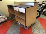 2pc sales counter with drawer, cubbies and slide out