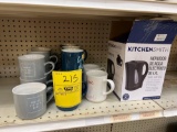 Mugs, Electric Kettle, Sales Tax Applies