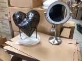 light up heart and mirror, sales tax applies