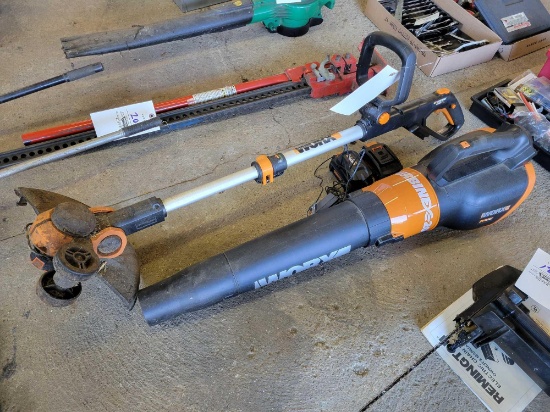 worx blower and weed eater