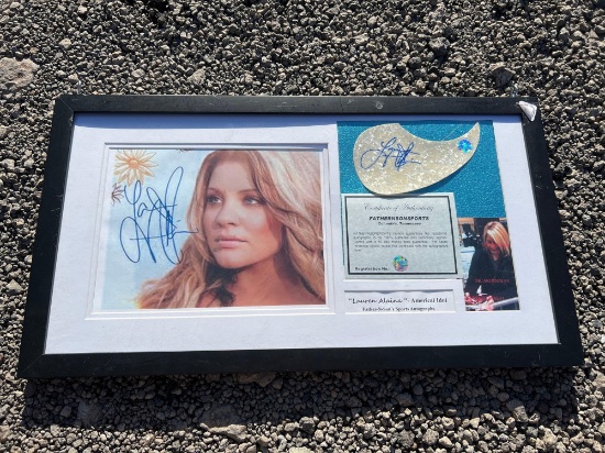 Lauren Alaina Signed Guitar Pickguard