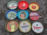 Assortment of Vintage Beer/Alcohol Advertising Trays