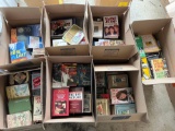 (7) Boxes of New and Vintage Books