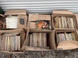 (6) Boxes of Assorted Records, Country, Rock, Oldies, and More