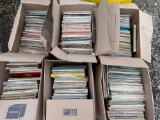 (6) Boxes of Assorted Records, Country, Religion, and More