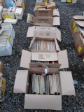 six boxes of assorted records - rock, country, western, blues, and more