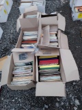 six boxes of Records country, orchestral, romance, blues, dance, and more