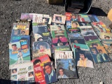 Tote of Vintage Elvis Records