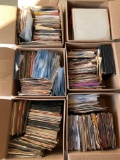 (6) Boxes of Vintage 45s