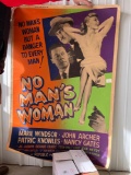Large Vintage No Mans Woman Movie Poster