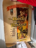 Large Vintage Bold and the Brave Movie Poster