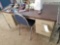 Metal desk and chair