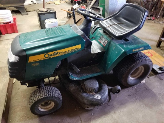 Quality 18.5hp lawn tractor, dead battery