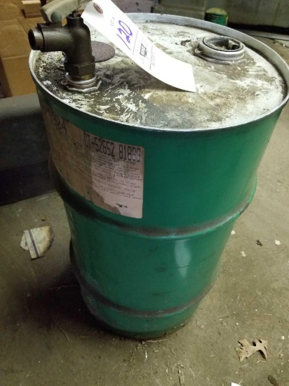 oil drum, half full