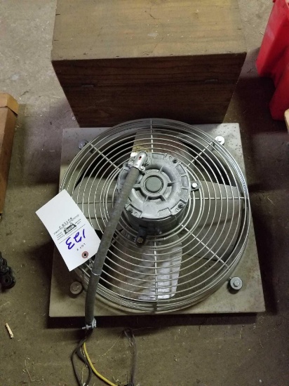 Fan, wood box
